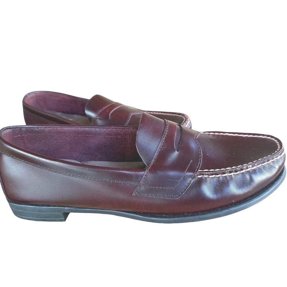 Eastland Classic II Burgundy Leather Penny Loafers Womens 10M Slip On preppy
